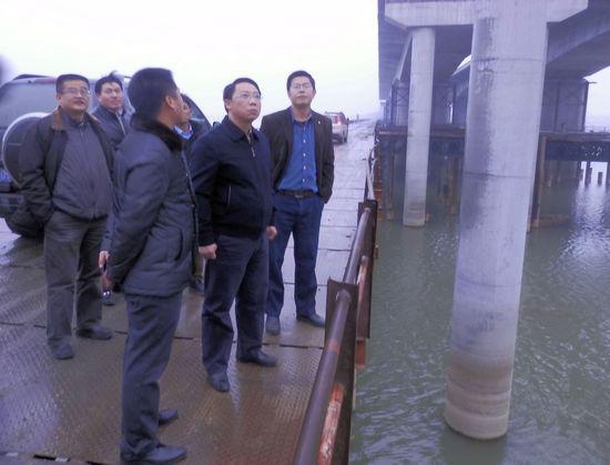 南昌市委常委、、、副市长刘建洋莅临昌南大道东延工程项目现场检查指导事情